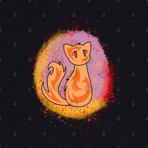 Fantasy Fire Elemental Cat by Cheesy Pet Designs
